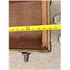 Image 10 : VINTAGE BLACK STEAMER TRUNK