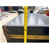 Image 11 : VINTAGE BLACK STEAMER TRUNK