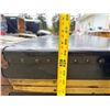 Image 12 : VINTAGE BLACK STEAMER TRUNK