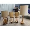 Image 1 : VINTAGE MID-CENTURY TABLE LAMP; LOT OF 4