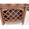 Image 3 : SOLID WOOD WINE RACK CABINET
