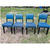 Image 1 : VINTAGE INDUSTRIAL SIDE CHAIRS MANUFACTURED BY STEELCASE; LOT OF 4