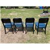 Image 7 : VINTAGE INDUSTRIAL SIDE CHAIRS MANUFACTURED BY STEELCASE; LOT OF 4