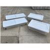 Image 1 : CLEAR, RECTANGULAR PLASTIC UNDER-BED STORAGE TOTES