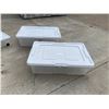 Image 5 : CLEAR, RECTANGULAR PLASTIC UNDER-BED STORAGE TOTES