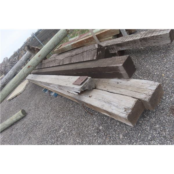 Bridge Timbers - 6 @ 10 FT Long (7x9") and 11 @ 16 FT Long (10x7")