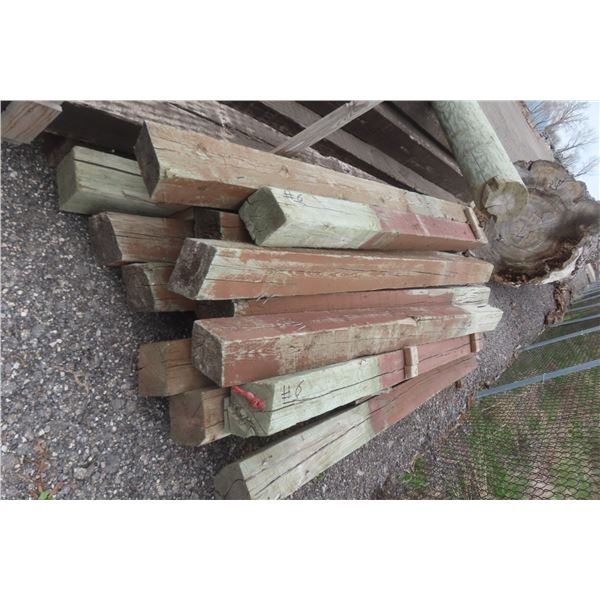 14 Treated Timbers 6x6" x 9 FT