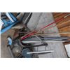 Image 6 : Ridgid Shop Vac, Pressure Tank w/ 1/3 HP Motor, Fan, Yard Tools, Post Hole Digger, Gas Cans