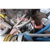 Image 9 : Ridgid Shop Vac, Pressure Tank w/ 1/3 HP Motor, Fan, Yard Tools, Post Hole Digger, Gas Cans
