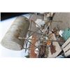 Image 1 : Mixed Lot - 20 Gal Oil Tank, Scaffolding, Chain, Fuel Tank, Yard Trailer, Wire Cable and More