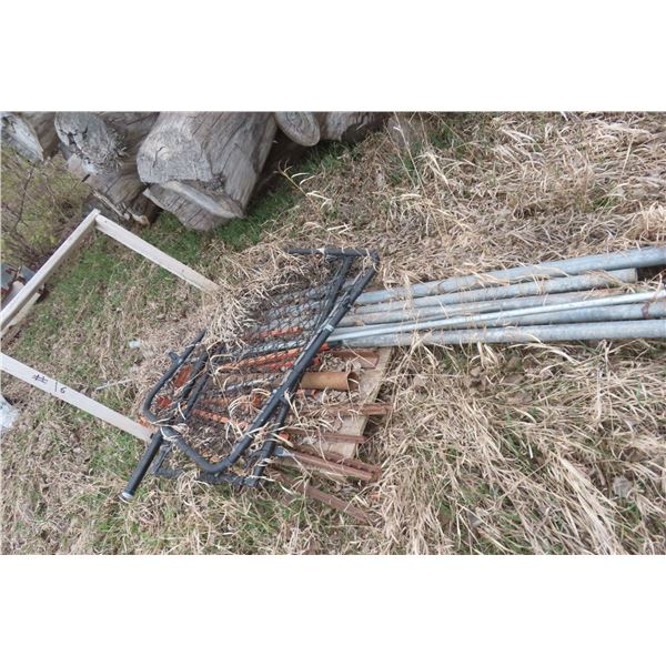 2 Yard Gates 36" W, T-Posts and GI Pipe Posts