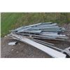Image 10 : Pipe, Channel, Tubing 18" to 24 FT, Angle Iron, 3 Steel Saw Horses, Steel Cable