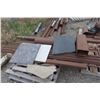 Image 11 : Pipe, Channel, Tubing 18" to 24 FT, Angle Iron, 3 Steel Saw Horses, Steel Cable