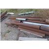 Image 17 : Pipe, Channel, Tubing 18" to 24 FT, Angle Iron, 3 Steel Saw Horses, Steel Cable