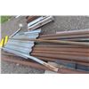 Image 5 : Pipe, Channel, Tubing 18" to 24 FT, Angle Iron, 3 Steel Saw Horses, Steel Cable