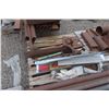 Image 6 : Pipe, Channel, Tubing 18" to 24 FT, Angle Iron, 3 Steel Saw Horses, Steel Cable