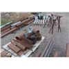 Image 7 : Pipe, Channel, Tubing 18" to 24 FT, Angle Iron, 3 Steel Saw Horses, Steel Cable
