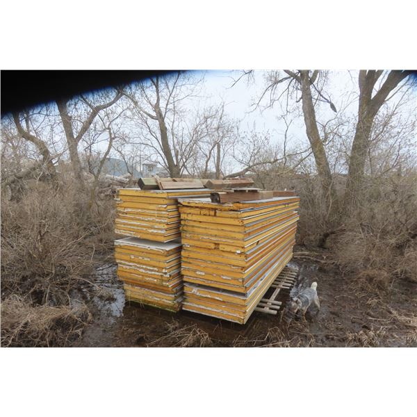 Insulated Freezer Panels - 30 Pcs Approx 4 FT x 44" x 88-144", 20 Pcs 44" x 88"