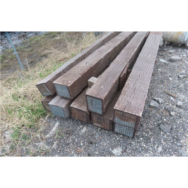 9 Timbers 9x8" x 9 FT, 5 Timbers 7x9"