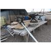 Image 4 : Live Edge Outdoor Table w/ 3 Benches, 152 x 110 x 30"