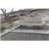 Image 1 : Live Edge Sign and Wood Bench, 7 FT Wide