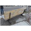 Image 3 : Live Edge Sign and Wood Bench, 7 FT Wide