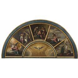 IPPOLITO SCARSELLA DETTO LO SCARSELLINO (1551-1620) The five mysteries of Rosary and the holy Spirit