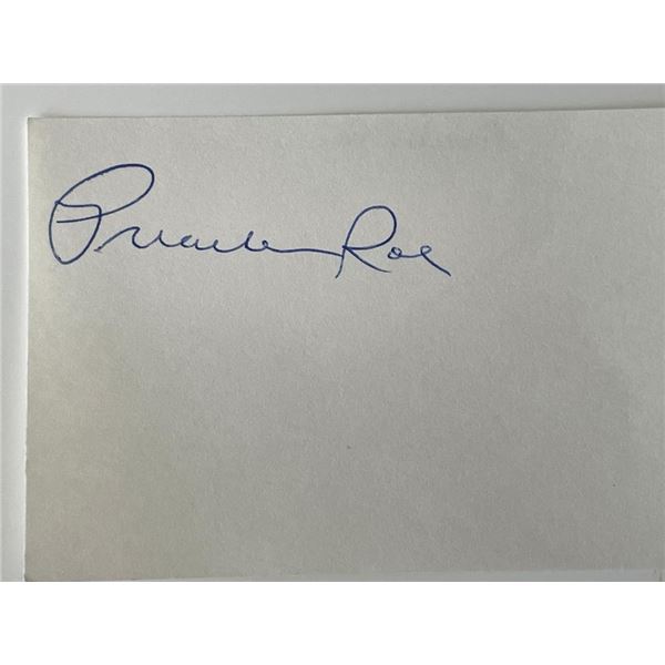 MLB Preacher Roe original signature cut
