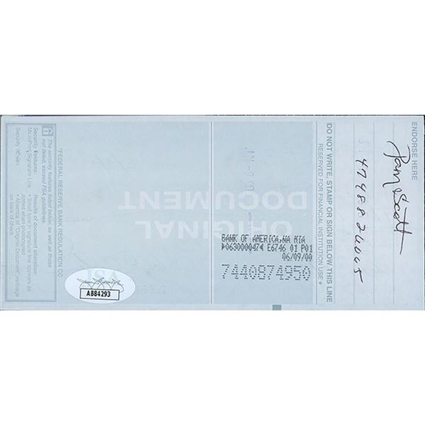 New York Mets Gary Carter Signed Cancelled Check JSA Authenticated