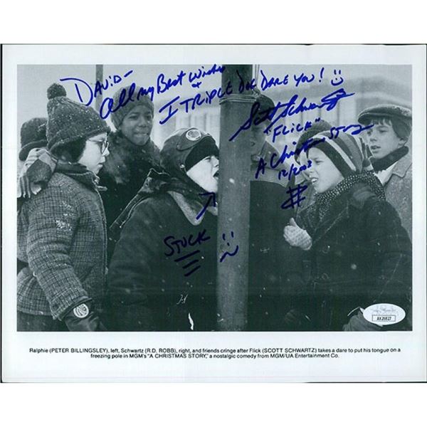 A Christmas Story Scott Schwartz Signed Photo JSA Authentic