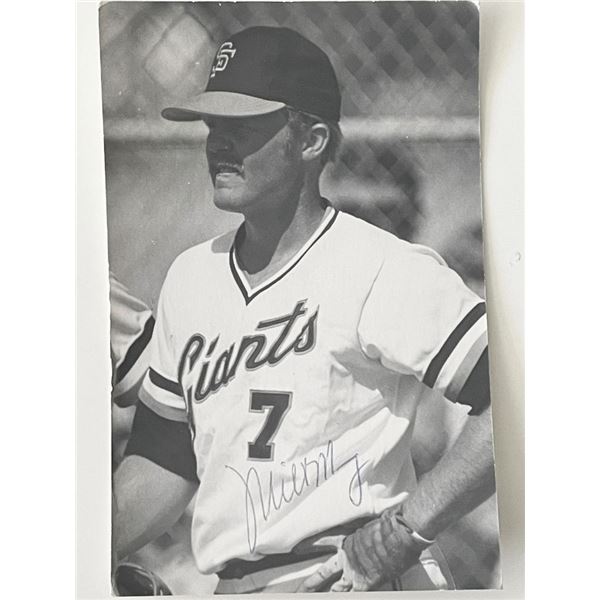 SF Giants Milt May signed photo