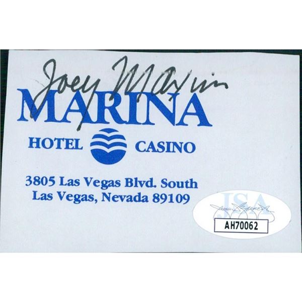 Boxer Joey Maxim Signed 2x3 Cut Page