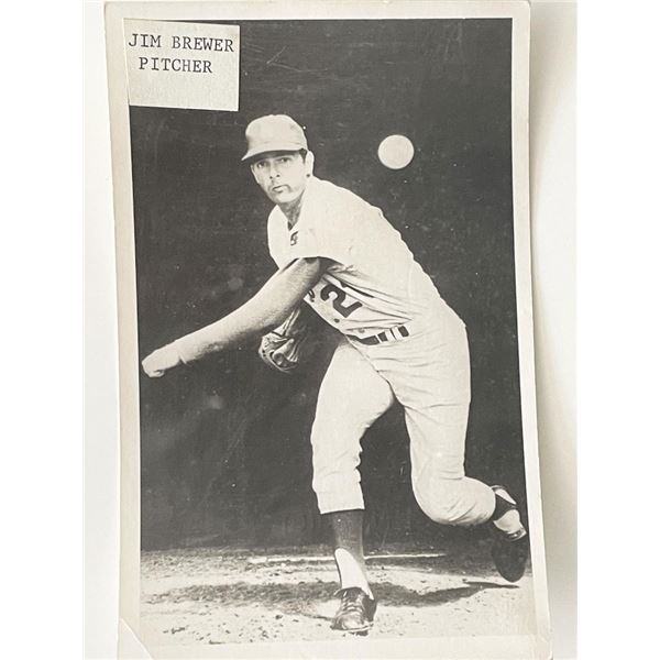 Jim Brewer signed postcard