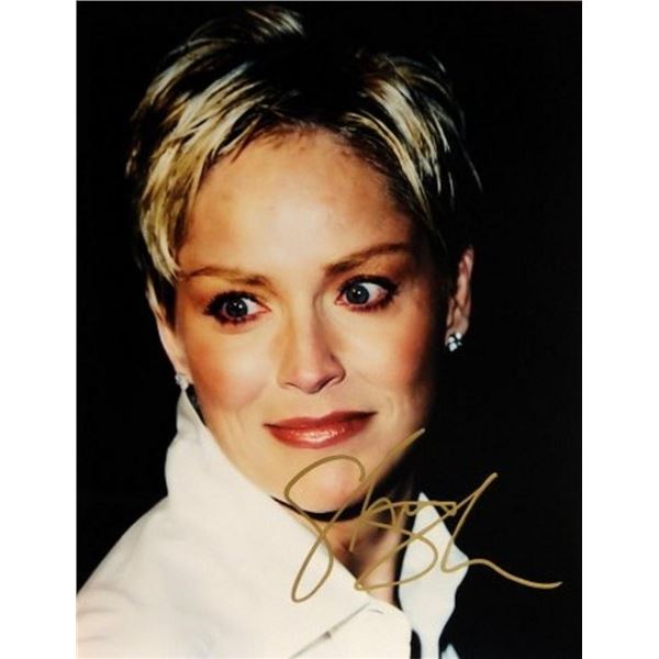 Sharon Stone signed portrait photo