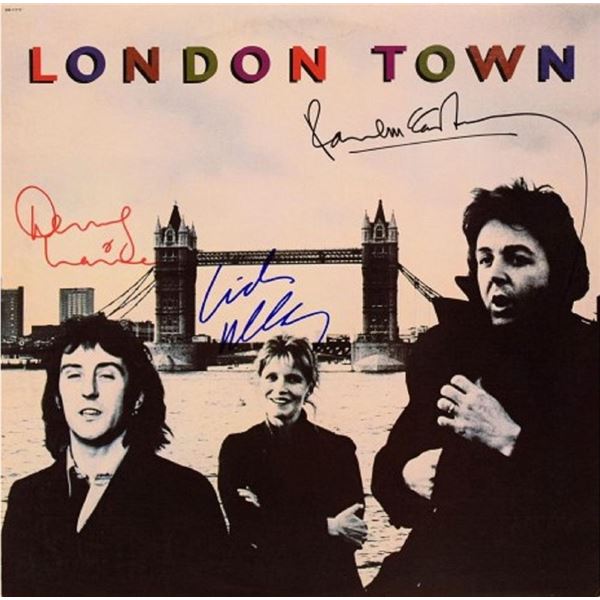 Paul McCartney Wings signed London Town album