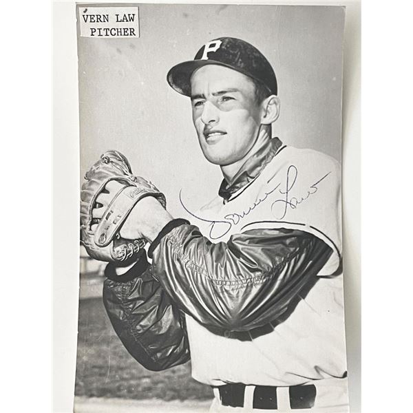 Pittsburgh  Pirates Vern Law signed photo