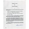 Image 1 : McNally's Secret Lawrence Sanders Signed Souvenir Typescript JSA Authenticated