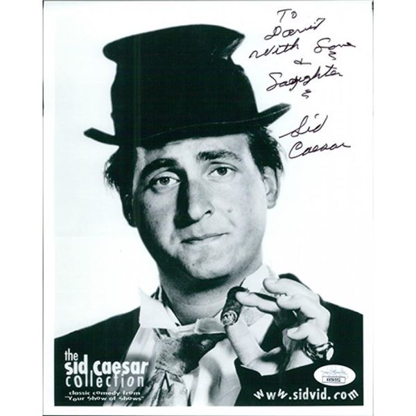 Comedian Sid Caesar Signed  Photo JSA Authenticated