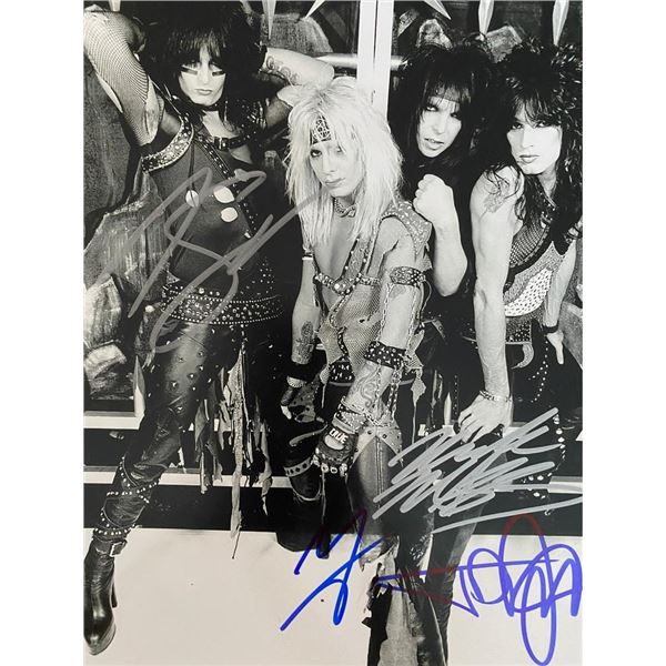 Motley Crue band signed photo