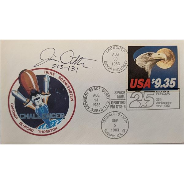 James P. Dutton Signed NASA 25th Anniversary Challenger First Day Cover