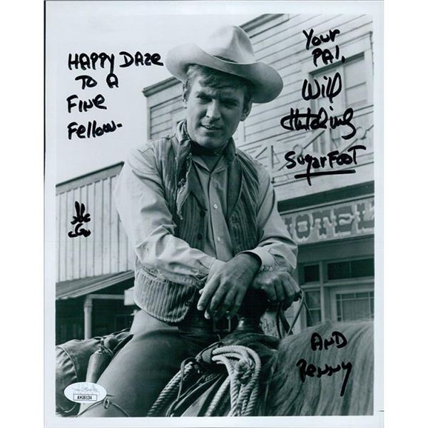 Sugarfoot Actor Will Hutchins Signed Photo JSA Authenticated