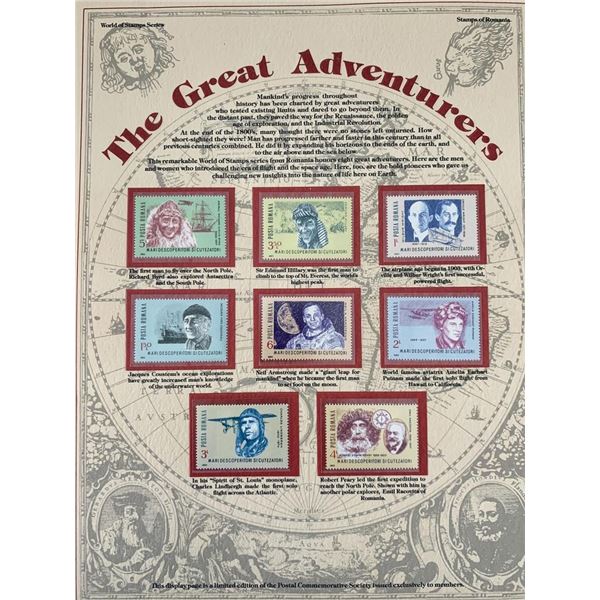 The Great Adventurers Stamp Set