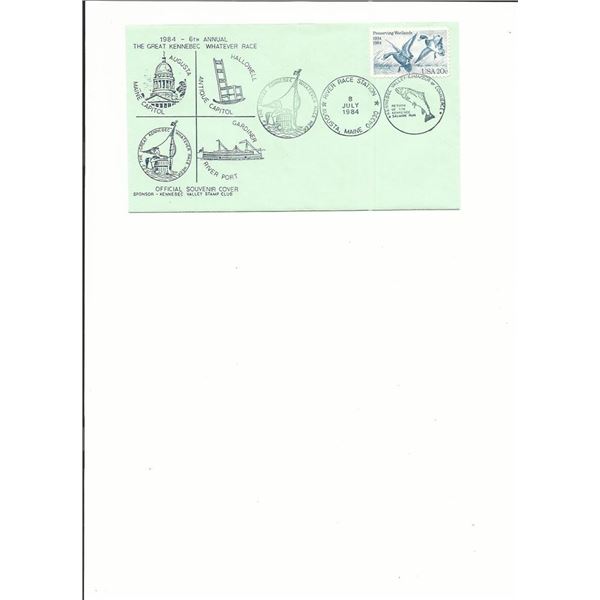 Augusta, Maine - 6th Annual The Great Kennebec Whatever Race - First Day Cover - 1984