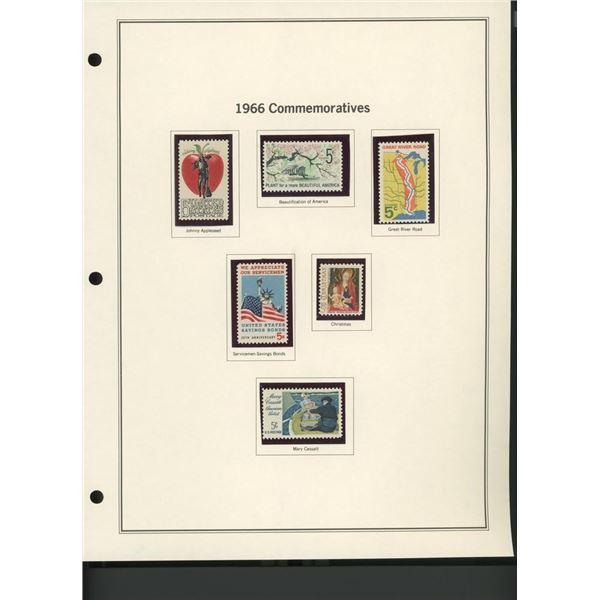 1966 United States Commemorative Stamp Set
