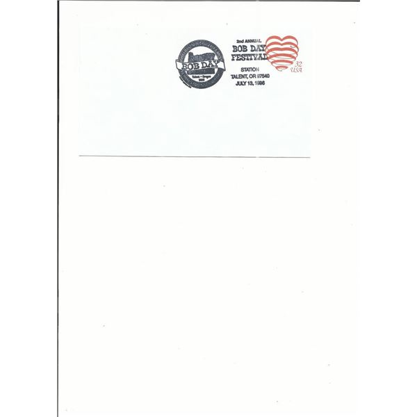 Talent, OR - 2nd Annual Bob Day Festival - First Day Cover - 1996