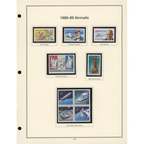 1988-89 Airmails Stamps
