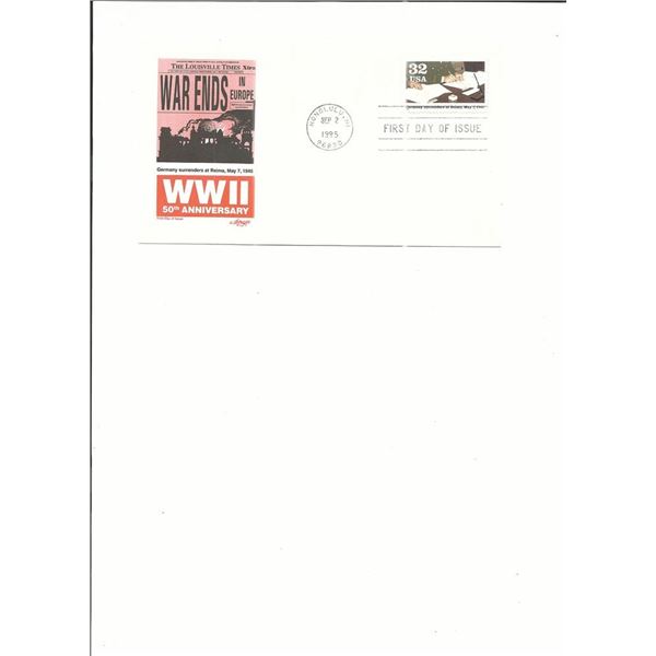 Honolulu, HI - WWII 50th Anniversary - First Day Cover - 1995