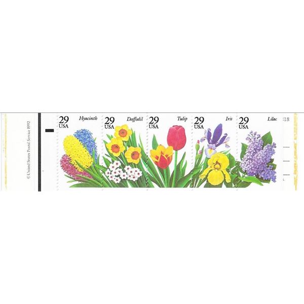 Garden Flowers USA Stamp Book
