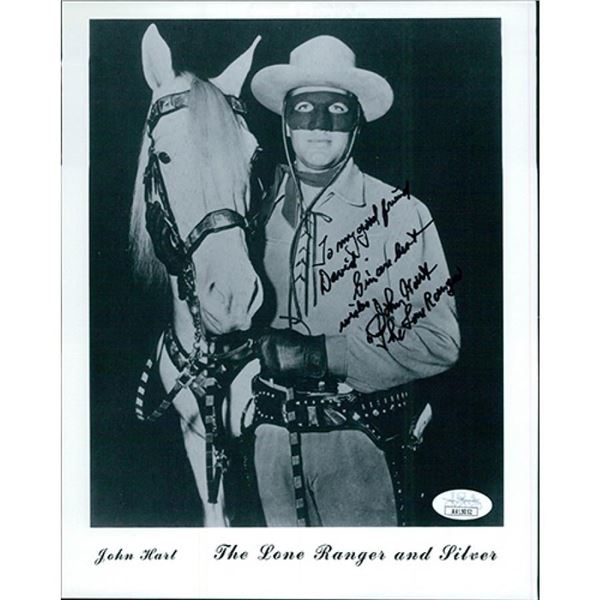 The Lone Ranger John Hart Signed Photo JSA