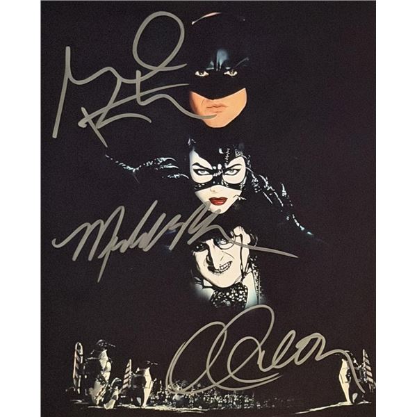 Batman Returns cast signed photo
